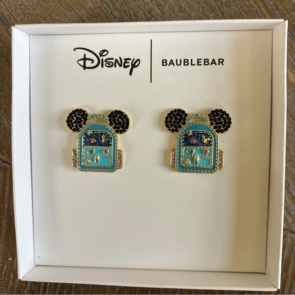 NIB DISNEY x BAUBLEBAR Mickey Mouse Backpack Earrings - Picture 1 of 4